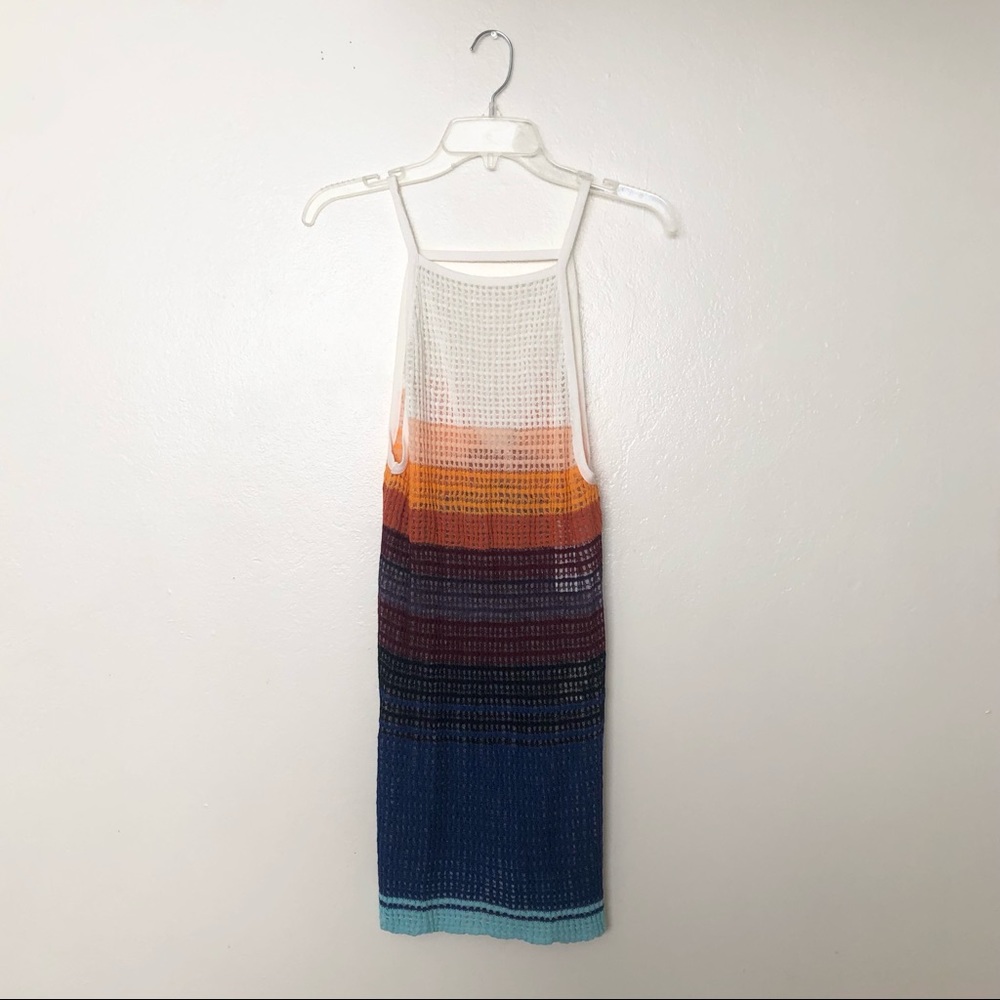 Free People Rainbow Crochet Tunic / Dress